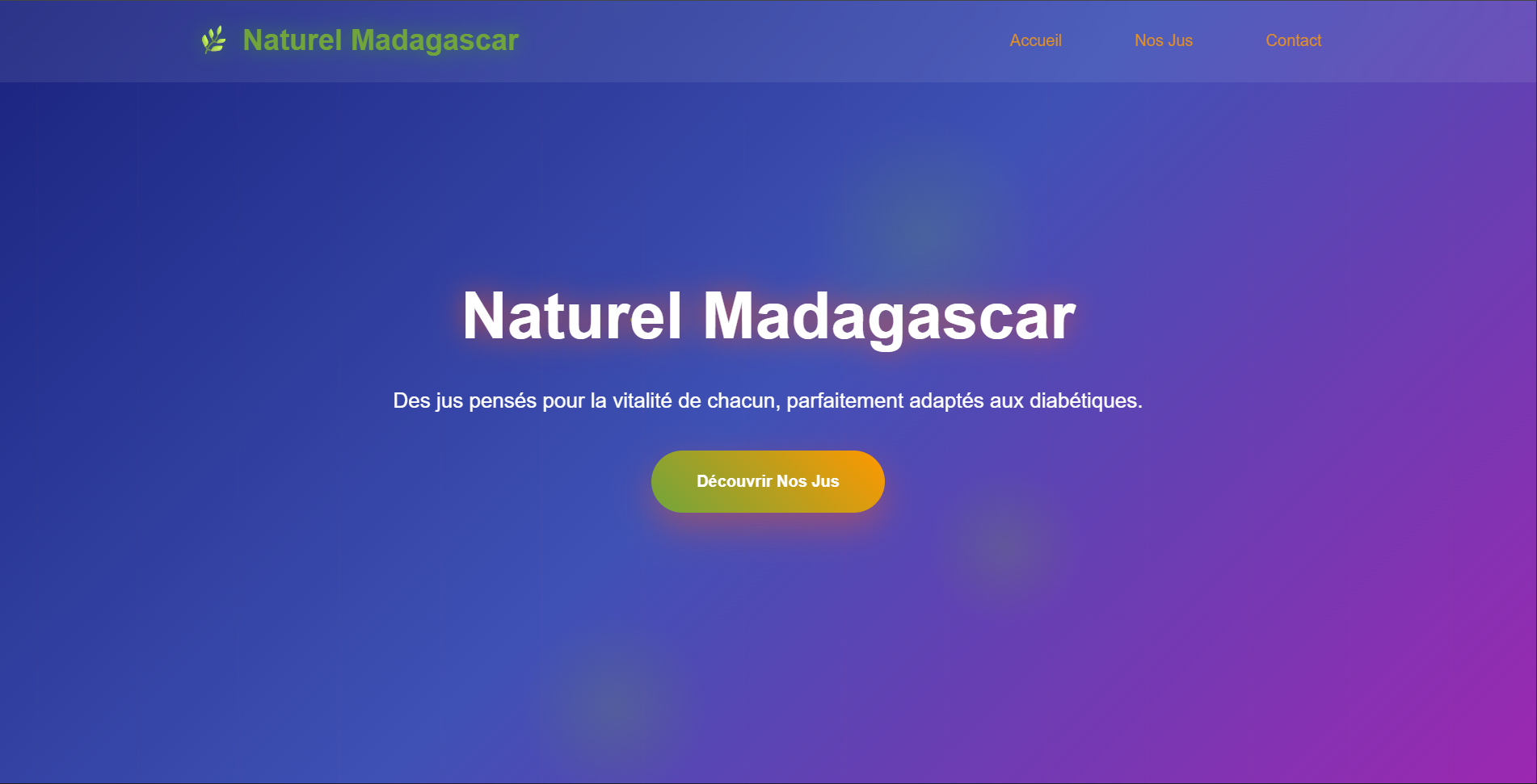Naturel Mada - Site Publicitaire